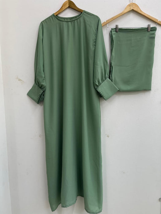 Olive abaya With Stoller