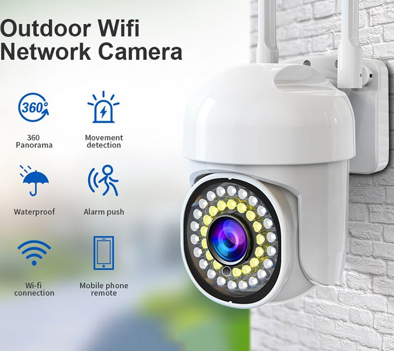 Ptz Wifi Camera Hb66 2mp 1080p Outdoor Cctv Security Camera 4x Digital Zoom Wireless Ai Human Detection