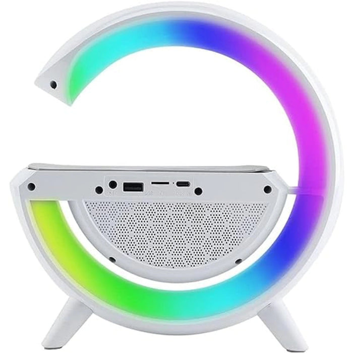 BT-2301 Wireless Phone Charger Bluetooth Speaker With RGB Lighting, FM Radio