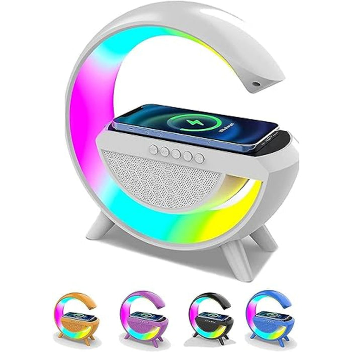 BT-2301 Wireless Phone Charger Bluetooth Speaker With RGB Lighting, FM Radio