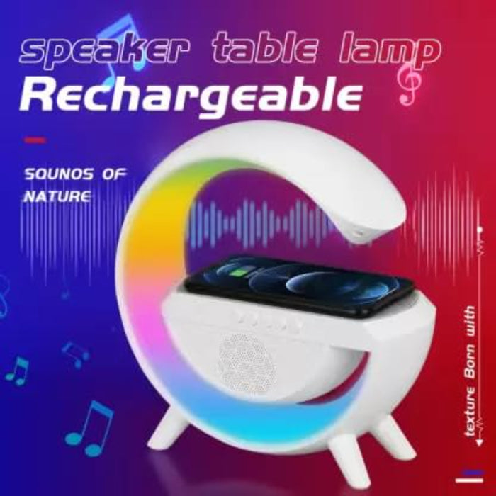 BT-2301 Wireless Phone Charger Bluetooth Speaker With RGB Lighting, FM Radio