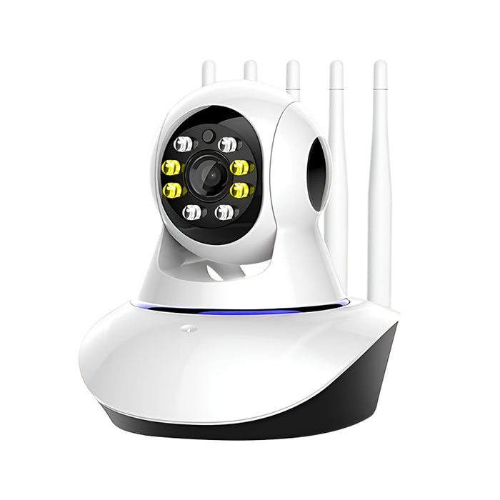 Intelligent 1080P HD WiFi 5 Antenna IP Camera with Night Vision, Smart Auto-Tracking, and Remote Access Baby Monitoring