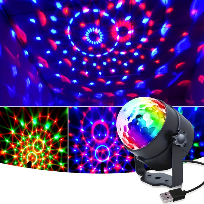 LT-910 Mini LED Projector With Speaker & RGB Disco Light