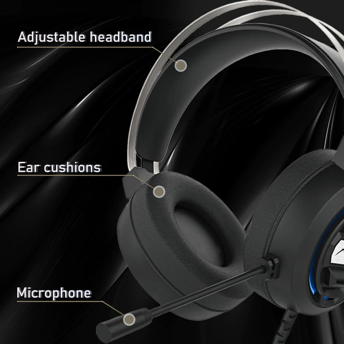 S603 Gaming Wired Headset Gamer Deep Bass Stereo Earphone With Microphone For PC Computer