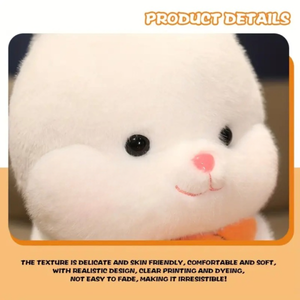 Adorable Plush Bunny & Carrot Pillow | Fluffy & Soft Stuffed Animal Plush Toy For Kids – 45 Cm