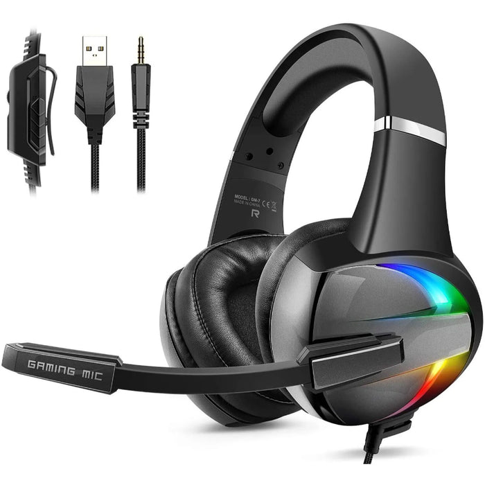 Beexcellent GM-7 RGB LED Gaming Headset 3.5mm Jack