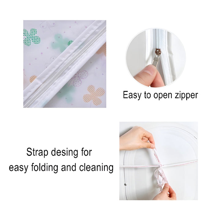 Pack of 2 Waterproof Washing Machine Covers – Dustproof Zipper Cover and Anti-Dust Machine Protector