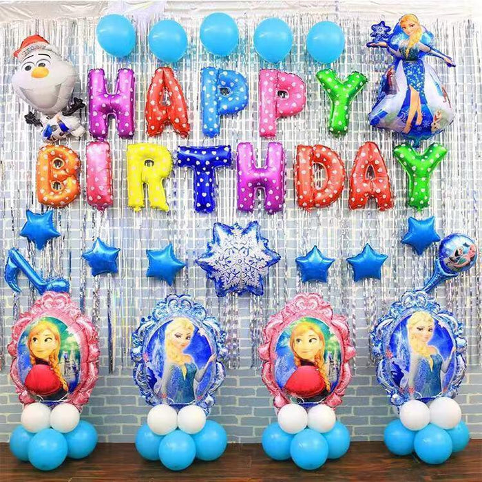 Happy Birthday Multi-color Foil Balloons