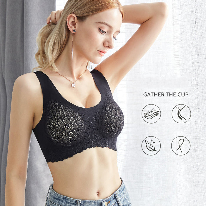 Women Top Vest Seamless Comfort Push Up Bra Shapewear Stretch Comfy Crop Sports