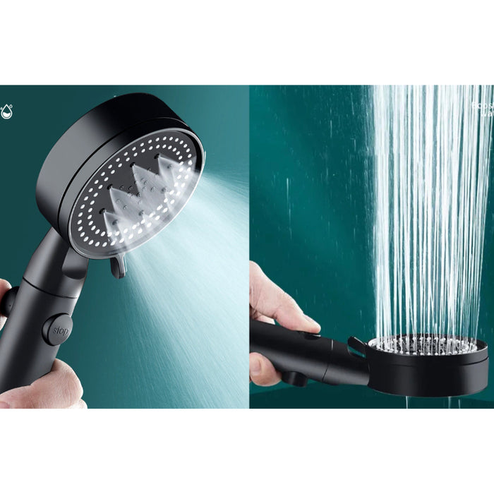 4-In-1 Multi-Functional High-Pressure Shower Head Featuring Adjustable Water Flow And Pressure