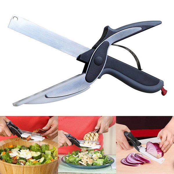 2in1 Clever Cutting Knife In Stainless Steel (,card Packing)