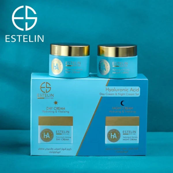 Estelin Hyaluronic Acid Hydrating & Vitalizing Day Cream And Night Cream Set