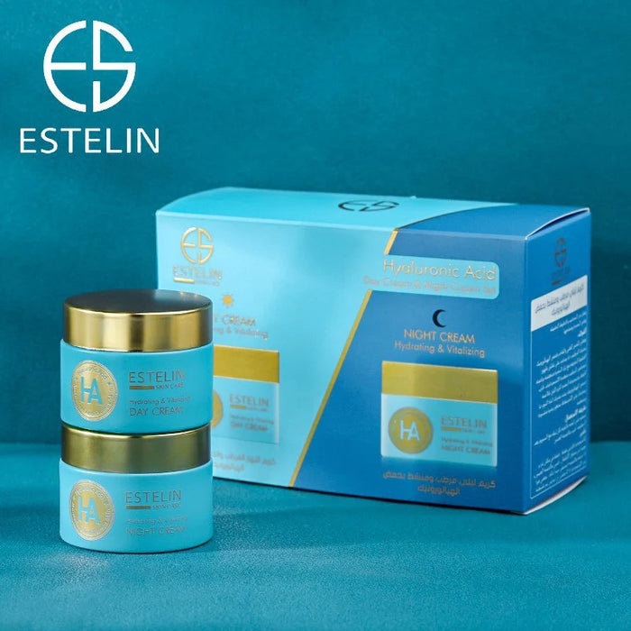 Estelin Hyaluronic Acid Hydrating & Vitalizing Day Cream And Night Cream Set