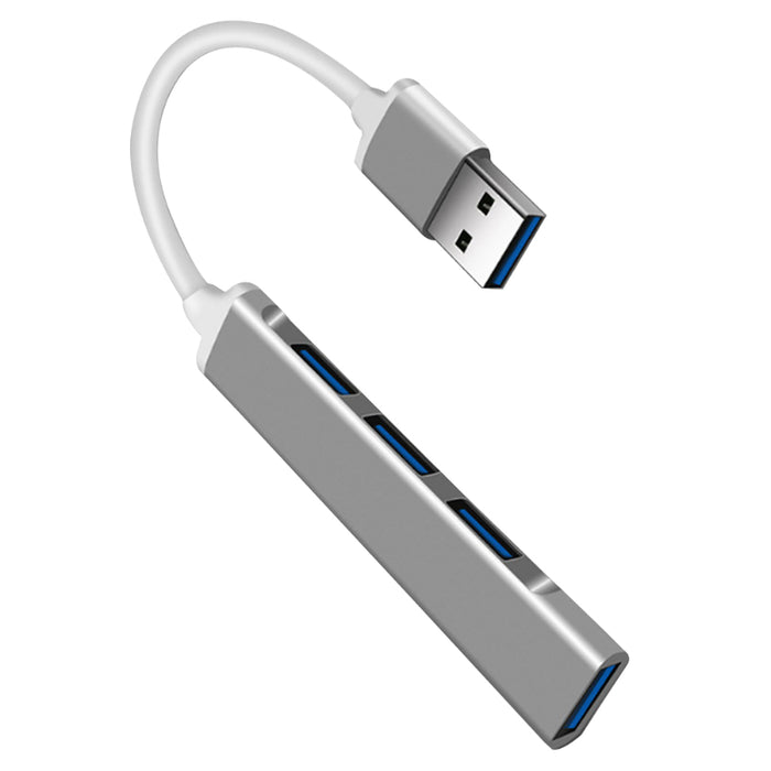 Aluminium Shell Portable 4 Ports USB 3.0 Adapter