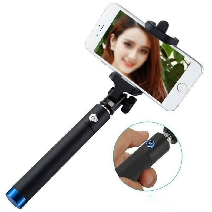 Folding Wired Selfie Stick Handheld Monopod Extendable Mini Mobile Phone Stick