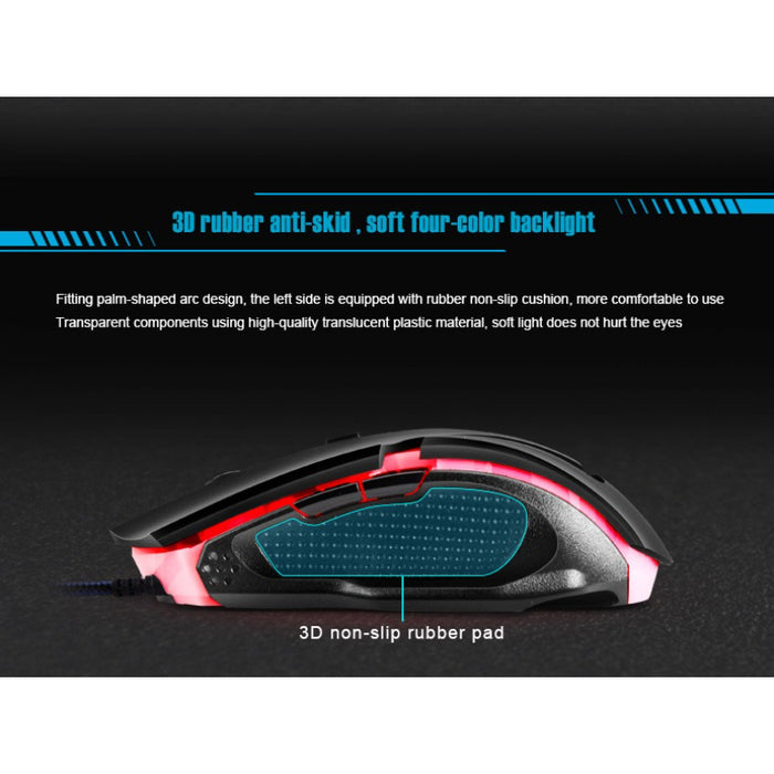 A9 USB1.8M Professional Gaming Optical Wired Mouse Suitable For PC And Laptop LOL Dota Gamers