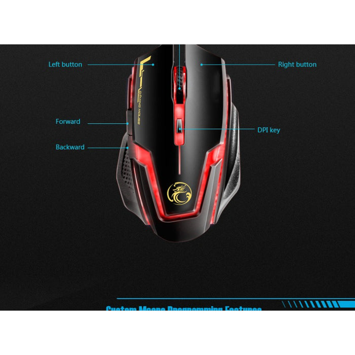 A9 USB1.8M Professional Gaming Optical Wired Mouse Suitable For PC And Laptop LOL Dota Gamers