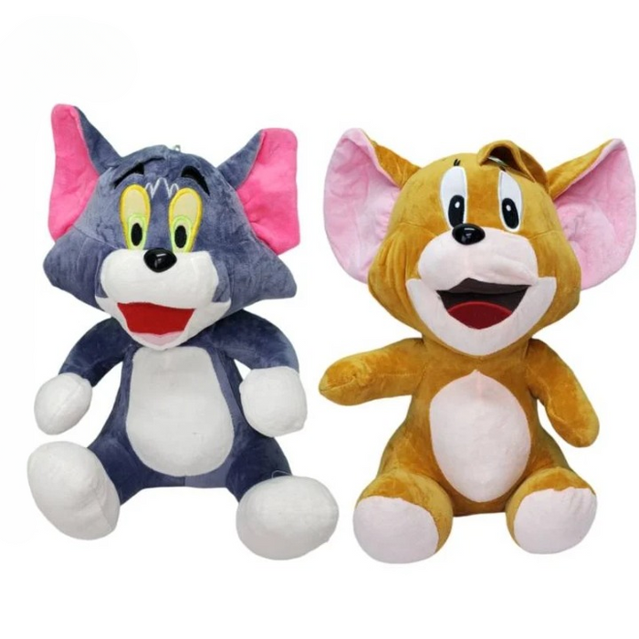 The Naughty Tom & The Clever Jerry Soft Stuffed Cat Mouse Plush Toy For Kids Boys & Girls – 30 / 50 Cm