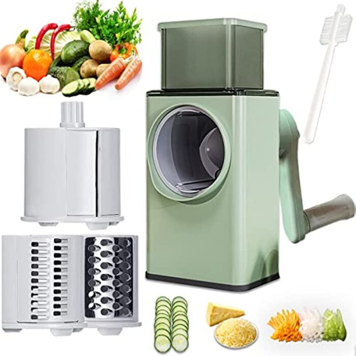 3 In 1 Manual Vegetable Slicer Rotary Cheese Grater Shredder Potato