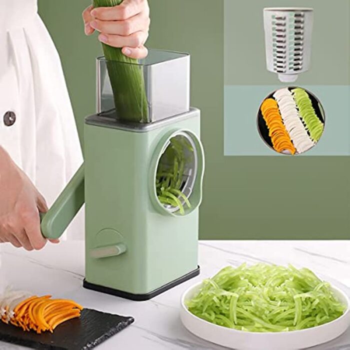 3 In 1 Manual Vegetable Slicer Rotary Cheese Grater Shredder Potato