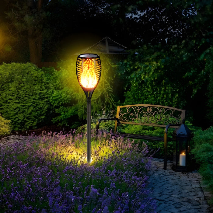 XF-6017 Solar Flame LED Light Lamp Enhance Your Outdoors With Stunning Decoration