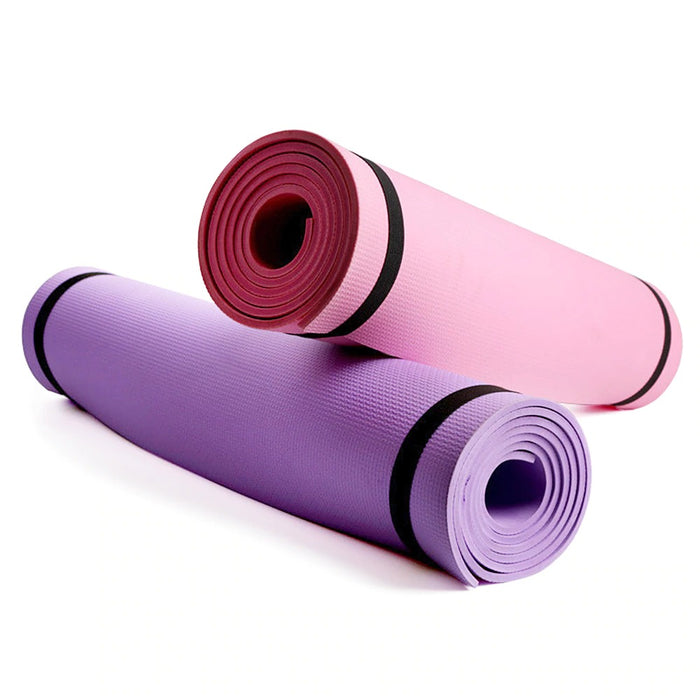 68 X 24 Inches Yoga Mat Fitness Pad 6mm Thick EVA Foam Non-Slip Exercise Fitness Mat