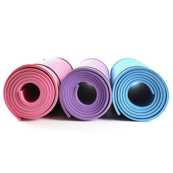 68 X 24 Inches Yoga Mat Fitness Pad 6mm Thick EVA Foam Non-Slip Exercise Fitness Mat