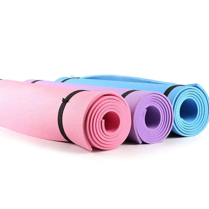 68 X 24 Inches Yoga Mat Fitness Pad 6mm Thick EVA Foam Non-Slip Exercise Fitness Mat