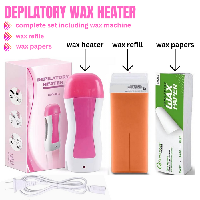 Roll On Wax 3 In 1 Deal, Waxing Kit For Women