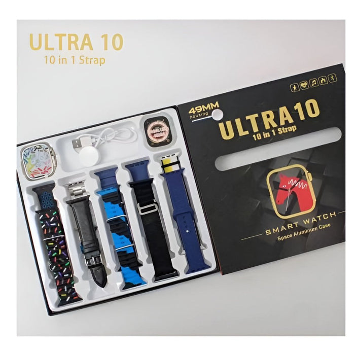 Ultra 10 Smart Watch 10 In 1 Straps