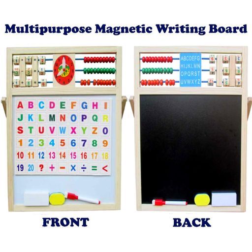 Educational Multipurpose Double-Sided Learning Magnetic Wooden Board