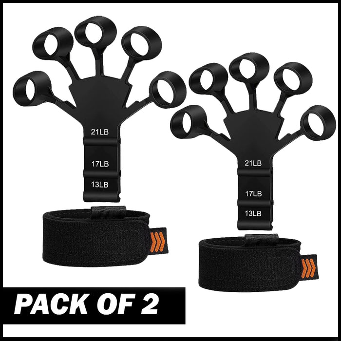 Pack Of 2 High-Quality Silicone Finger Trainer Comfortable And Easy Grip Hand Strengthener